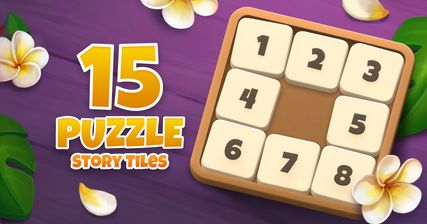 Mini juegos en el portal de QS Games - 15 Puzzle: Story Tiles