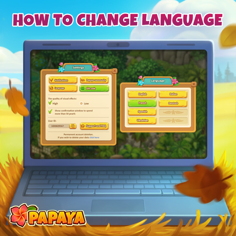 How to change language?