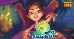 Coral Isle: Île mystérieuse - Joyeux Halloween