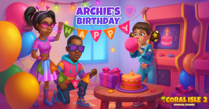 Coral Isle 2: Historias tropicales - El cumpleaños de Archie
