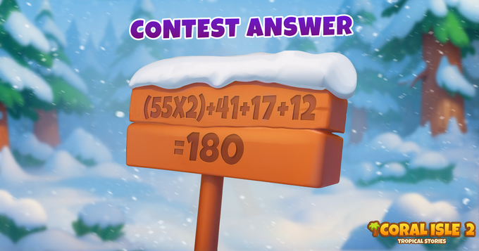Coral Isle 2: Storie tropicali - Risposta al concorso