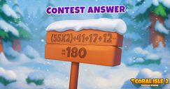 Coral Isle 2: Storie tropicali - Risposta al concorso