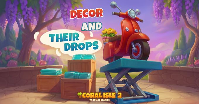 Coral Isle 2: Tropische verhalen - Decor en hun drops