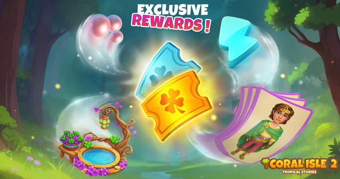 Coral Isle 2: Tropische Geschichten - Exklusive Belohnungen