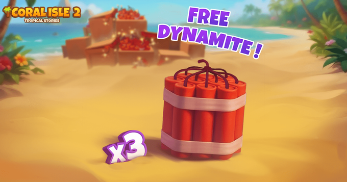 Coral Isle 2: Tropische verhalen - Gratis dynamiet