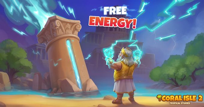 Coral Isle 2: Historias tropicales - Energía gratis