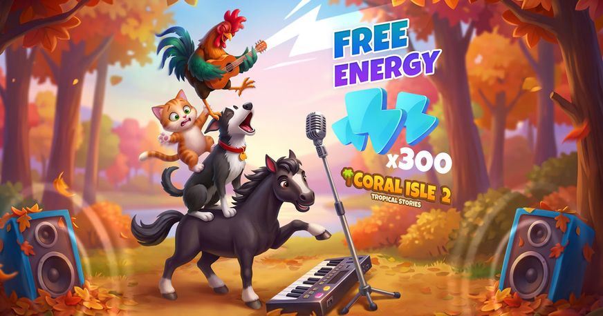 Coral Isle 2: Tropische verhalen - Gratis energie