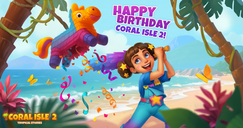 Coral Isle 2: Histórias tropicais - Feliz Aniversário!