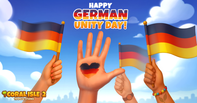 Coral Isle 2: Tropical Stories - Happy German Unity Day!