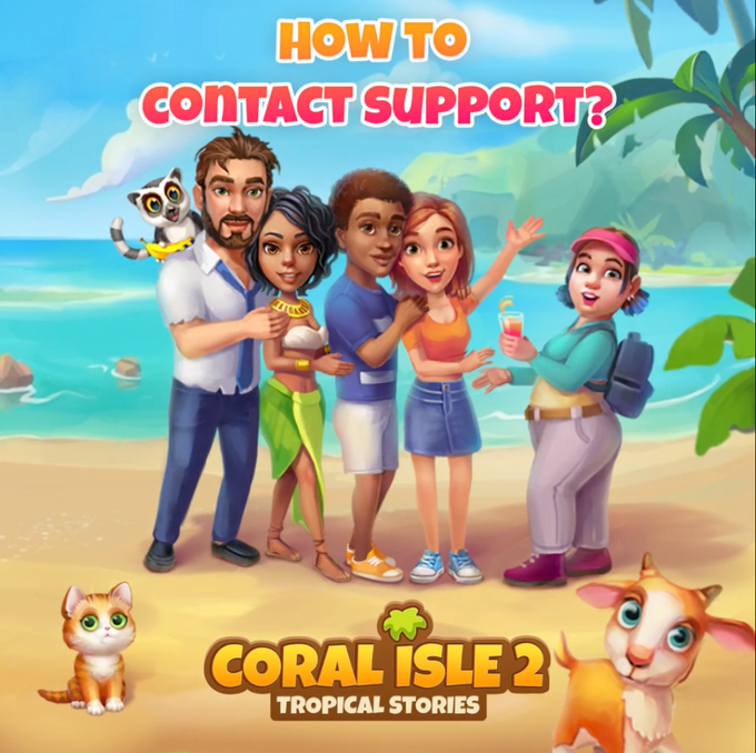 Coral Isle 2: Tropische verhalen - Hoe contact op te nemen met de ondersteuning