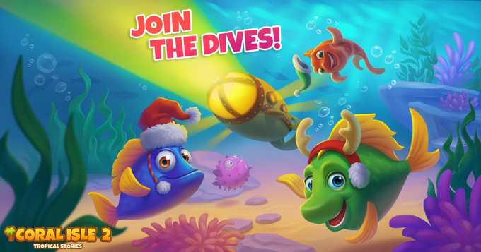 Coral Isle 2: Histórias tropicais - Junte-se aos Dives