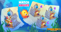 Coral Isle 2: Hisroires tropicales - Associez les moitiés!