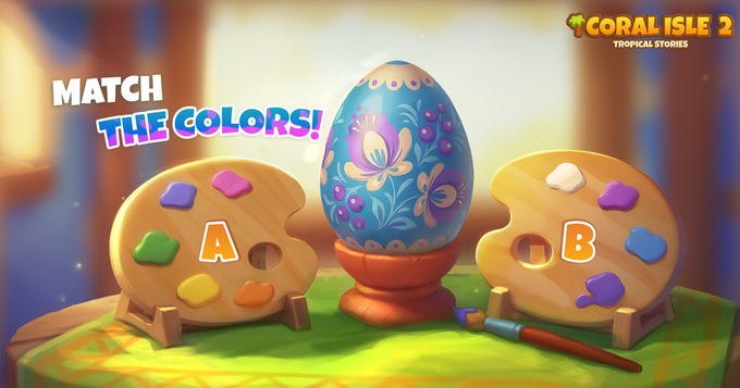 Coral Isle 2: Historias tropicales - Combina los colores