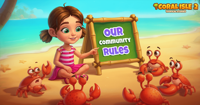 Coral Isle 2: Tropische verhalen - Onze communityregels