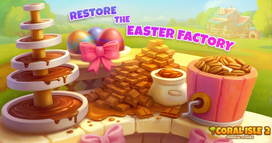 Coral Isle 2: Historias tropicales - Restaura la Fábrica de Pascua