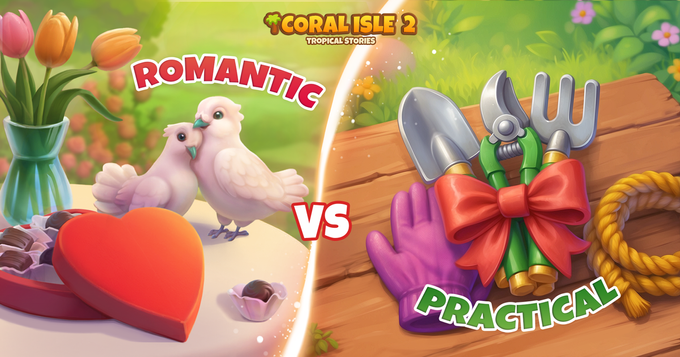 Coral Isle 2: Tropische verhalen - Romantisch vs Praktisch