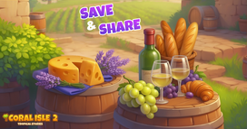Coral Isle 2: Histórias tropicais - Guardar & Partilhar