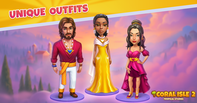 Coral Isle 2: Tropische verhalen - Unieke outfits