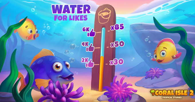 Coral Isle 2: Tropical Stories - Water for Likes