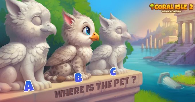 Coral Isle 2: Historias tropicales - ¿Dónde está la mascota?