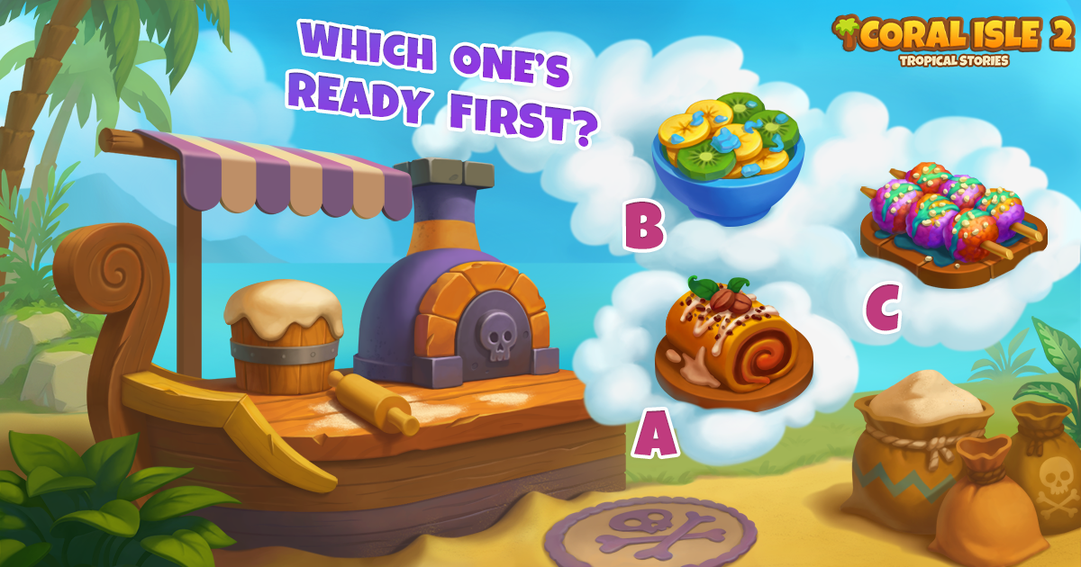 Qual deles está pronto primeiro?