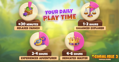 Coral Isle 2: Tropische verhalen - Je dagelijkse speeltijd?