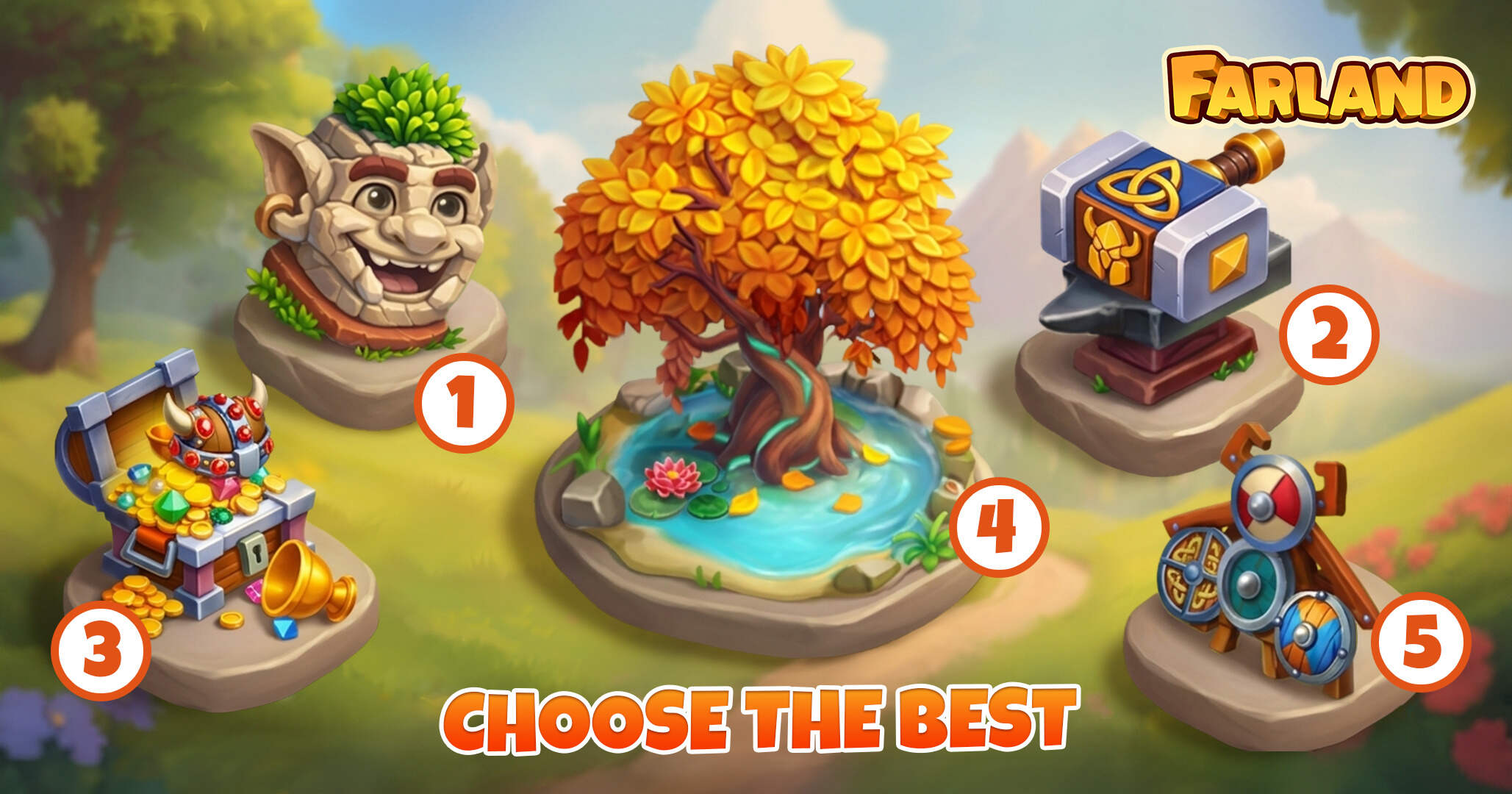 Choose Decorations for your Village!
