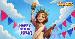 Farland: Farm Village - Joyeux 4 juillet !