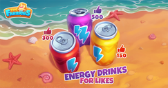 The Farmers: Grace's Island - Energiedrankjes voor likes