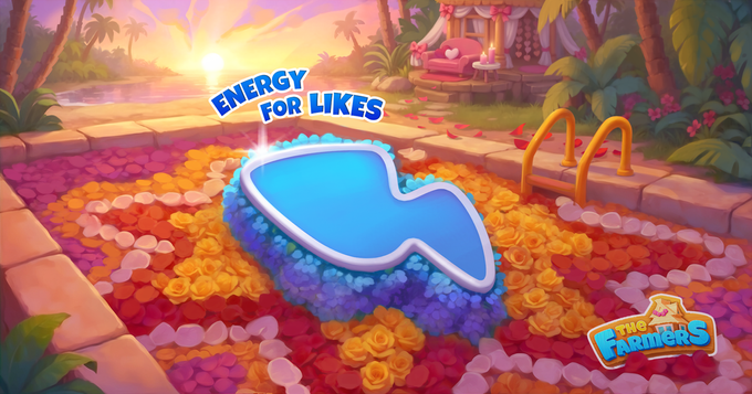 The Farmers: Grace's Island - Energia por curtidas