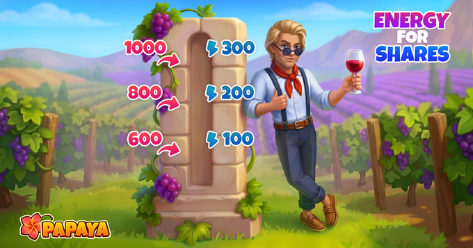 Papaya: Summer Farm - Free energy for everyone ⚡