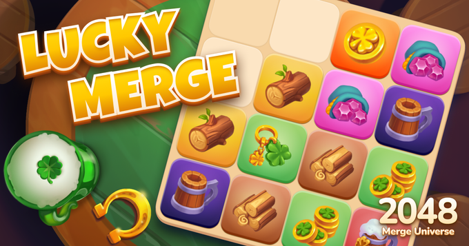 QS Games - Lucky Merge: ¡Magia de San Patricio en 2048!