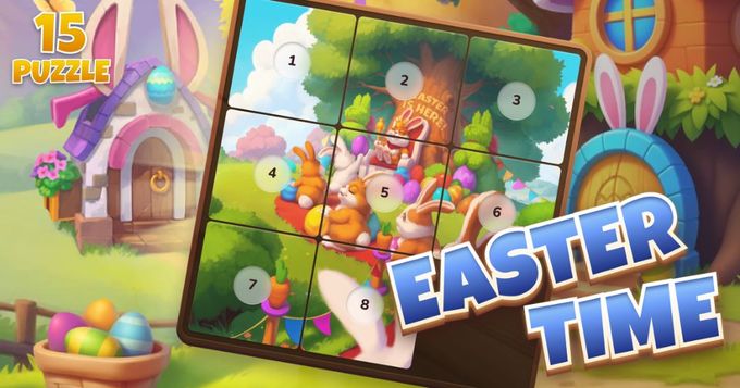 QS Games - 🐣 Tempo di Pasqua in 15 Puzzle: Story Tiles!