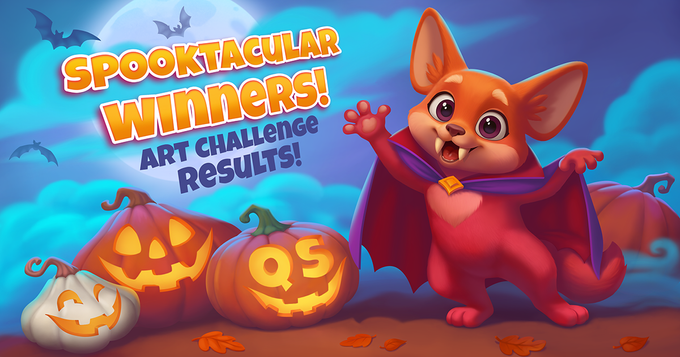 QSGames - 🎃 Halloweenkunst met Quarty: De resultaten zijn binnen! 🦊