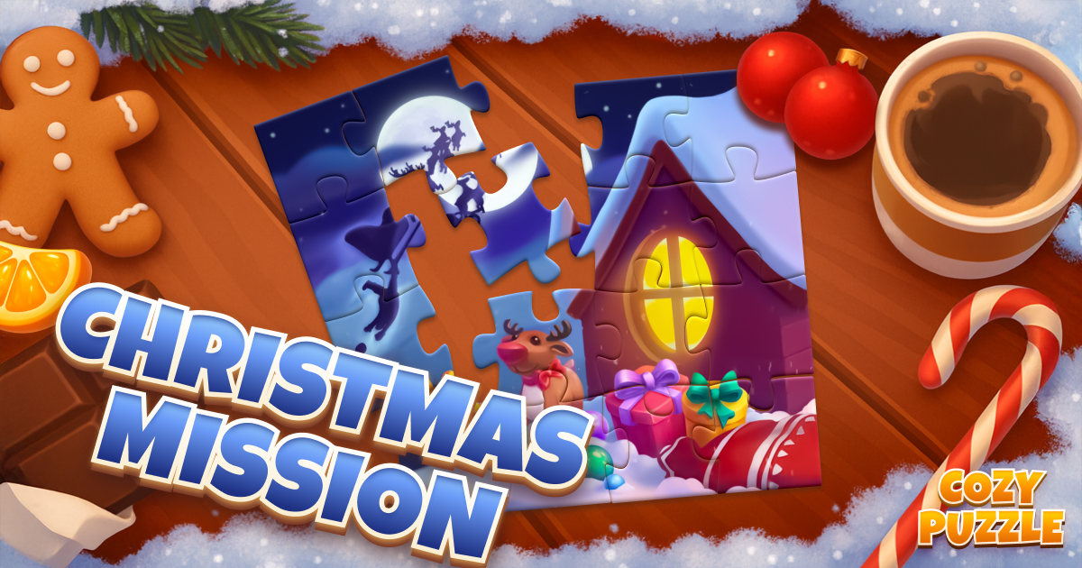 ☕️ Cálido y acogedor: ¡La colección de Navidad está en Cozy Puzzle!