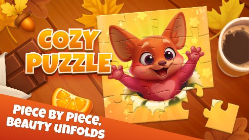 Cozy Puzzle - stukje bij beetje ontvouwt schoonheid zich