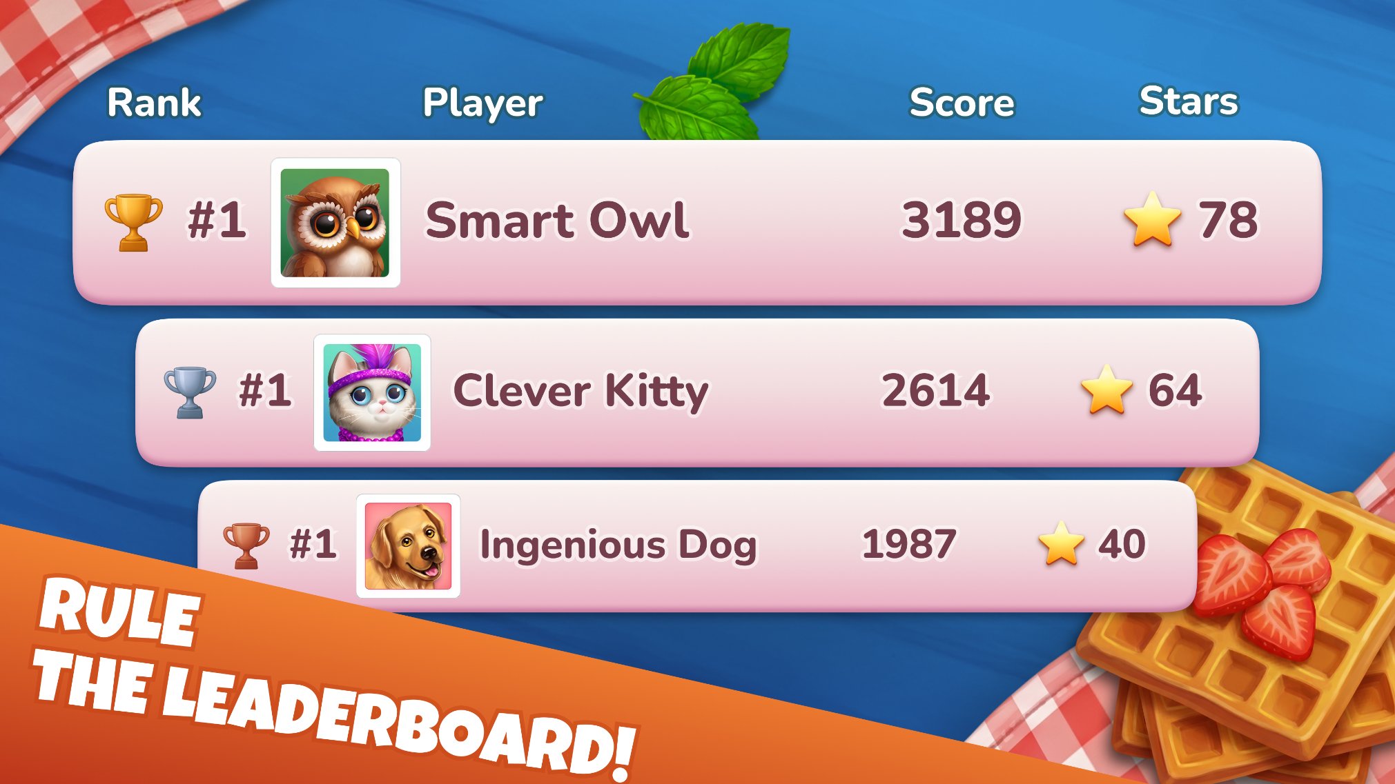 Triple match: Sweet Harmony - Domina la classifica